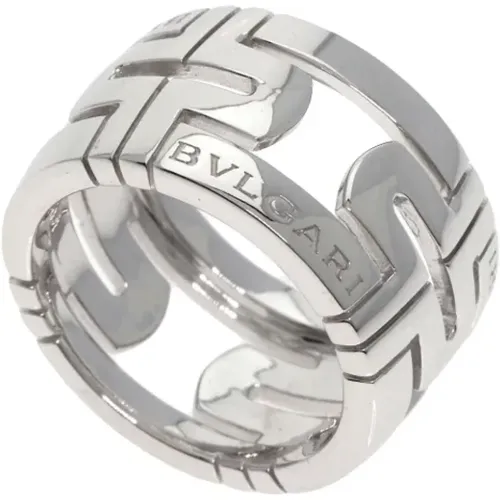 Pre-owned White Gold rings , female, Sizes: ONE SIZE - Bvlgari Vintage - Modalova