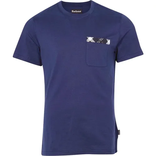 Bryce Sporty Purple T-Shirt , male, Sizes: L - Barbour - Modalova