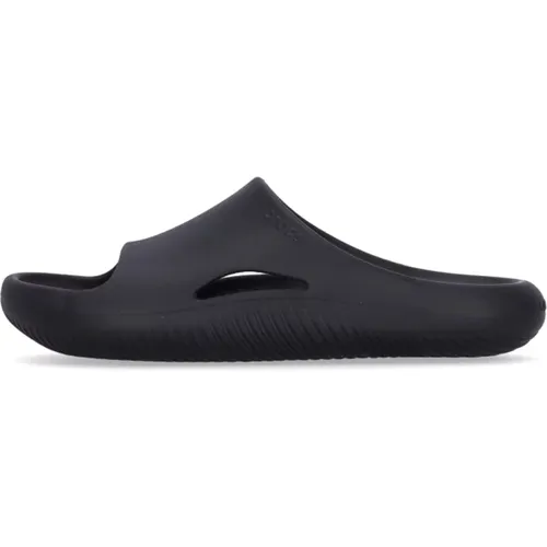 Mellow Slide Schwarze Hausschuhe , Herren, Größe: 36 EU - Crocs - Modalova