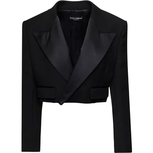 Schwarze Cropped Jacke Look 35 - Dolce & Gabbana - Modalova