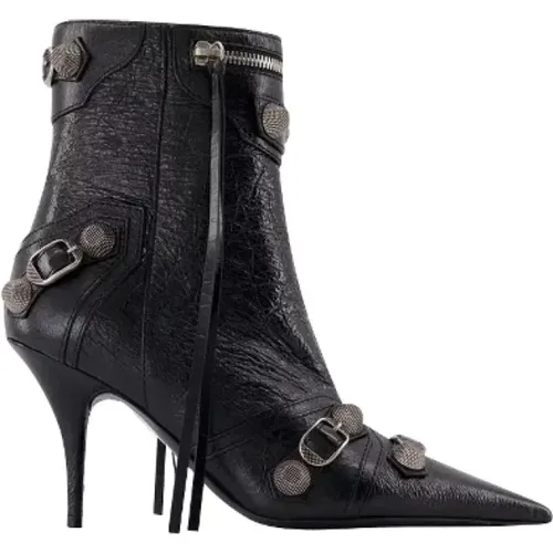 Pre-owned Leather boots , female, Sizes: 2 UK - Balenciaga Vintage - Modalova