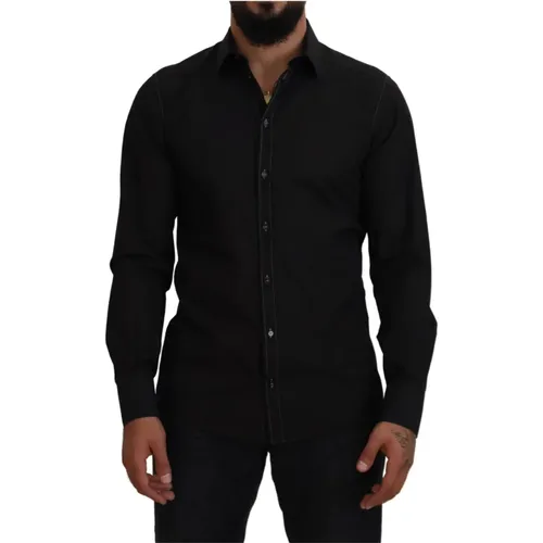 Elegant Formal Cotton Shirt , male, Sizes: XL - Dolce & Gabbana - Modalova