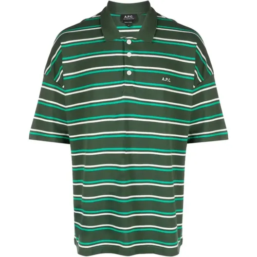 Striped Polo Shirt , male, Sizes: XL, M, L, S - A.p.c. - Modalova