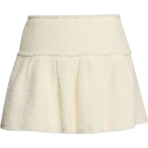 Textured Mini Circle Skirt , female, Sizes: M, S - Loveshackfancy - Modalova