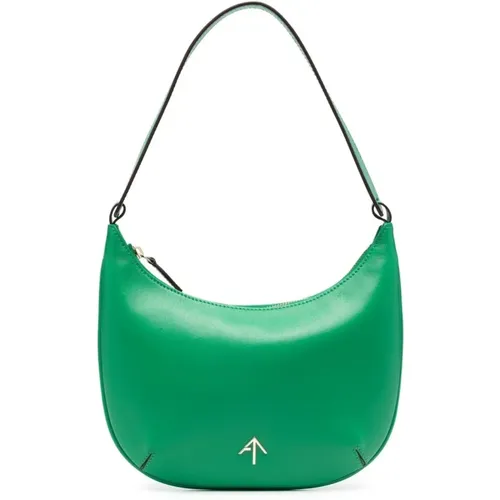 Mini Logo-Plaque Shoulder Bag , female, Sizes: ONE SIZE - Manu Atelier - Modalova