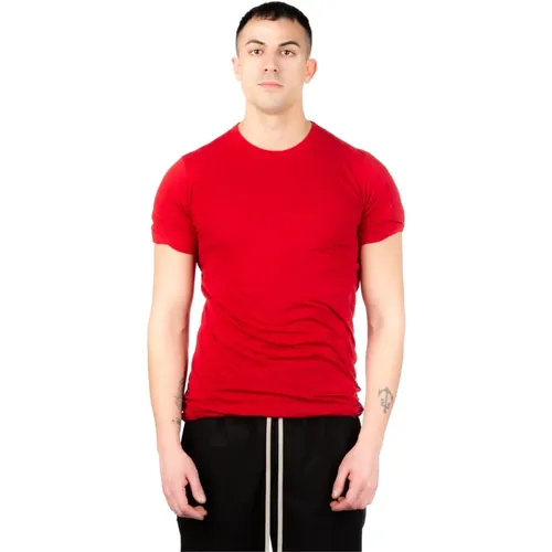 Doppelter SS T-Shirt in Cardinal - Rick Owens - Modalova