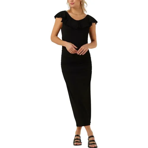 Schwarzes Midi-Kleid Hugomd Stil , Damen, Größe: XS - Modström - Modalova