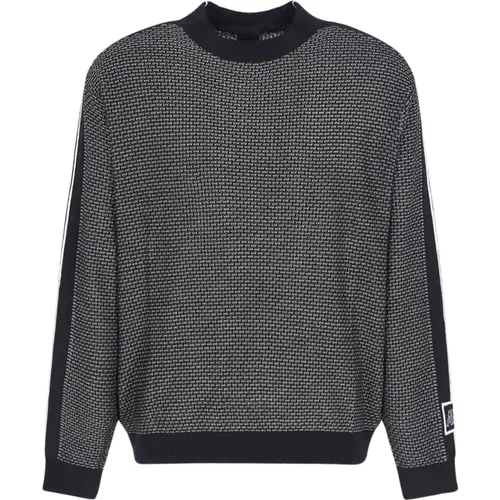 Grauer Pullover Stilvolles Modell - Armani Exchange - Modalova