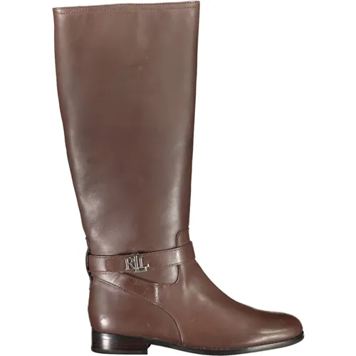 Schuhwerk Stiefel Frau Braun , Damen, Größe: 40 EU - Ralph Lauren - Modalova