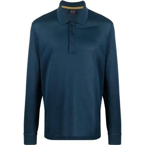 Tone to tone logo polo shirt , male, Sizes: 2XL - PAUL & SHARK - Modalova