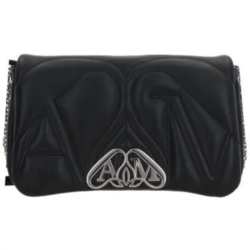 Quilted Shoulder Bag with Silver Hardware , female, Sizes: ONE SIZE - alexander mcqueen - Modalova