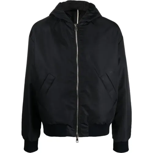 Bomber Eagle Zip-Through Sweatshirt Jackets , male, Sizes: XL, 2XL - Low Brand - Modalova