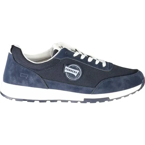 Blaue Polyester-Sneaker mit Kontrastdetails , Herren, Größe: 40 EU - Carrera - Modalova