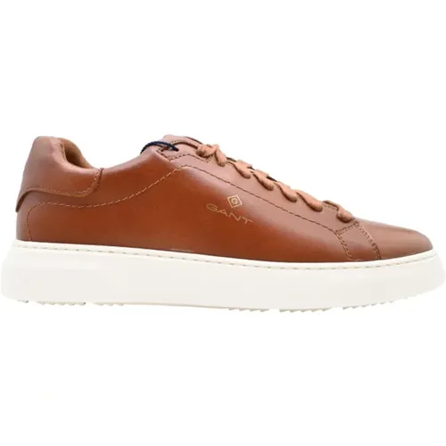 Joree Leather Sneakers - Cognac , male, Sizes: 6 UK - Gant - Modalova