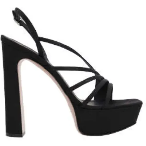 Satin Platform Sandals , female, Sizes: 5 UK, 5 1/2 UK, 6 UK, 7 UK, 4 1/2 UK - Le Silla - Modalova