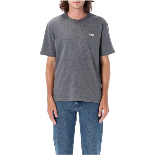 Grey Boxy VPC T-Shirt , male, Sizes: S - A.p.c. - Modalova