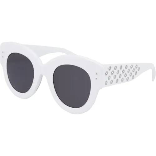 Stylish Sunglasses with Grey Lenses , female, Sizes: 48 MM - Alaïa - Modalova