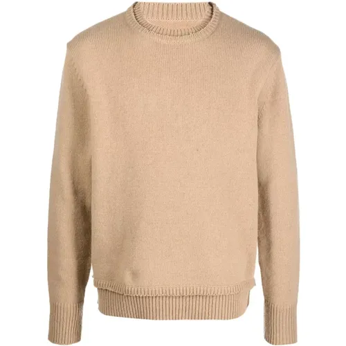 Distressed Wool Blend Sweater , male, Sizes: XL - Maison Margiela - Modalova