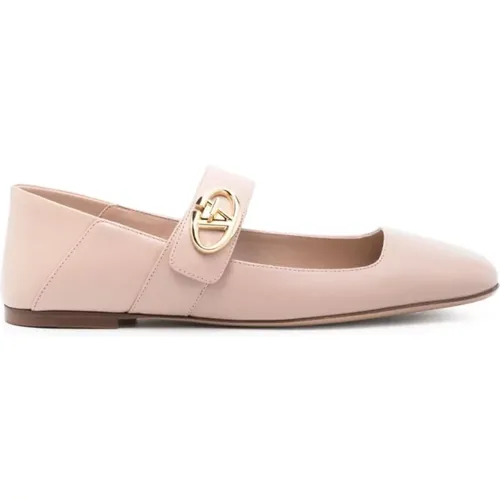 Ballerina VLogo Beige Schuhe - Valentino Garavani - Modalova