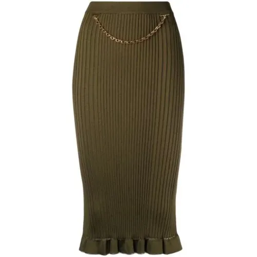 Chain-Detail Pencil Skirt , female, Sizes: L - Givenchy - Modalova