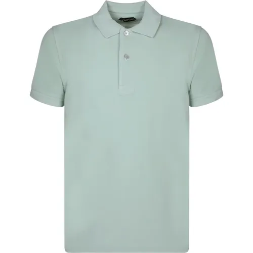 Polo Shirt Embroidered Ss24 , male, Sizes: L - Tom Ford - Modalova