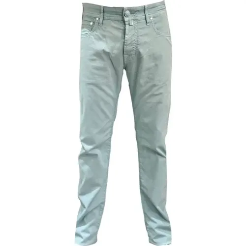 Slim Fit Bleached Mint Jeans , male, Sizes: W31 - Jacob Cohën - Modalova