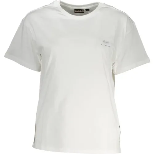Stilvolles weißes T-Shirt mit Druck - Napapijri - Modalova