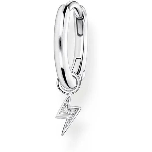 Damen Ohrring Creole Einzelstück Blitz silber Cr705-051-14 - Thomas Sabo - Modalova