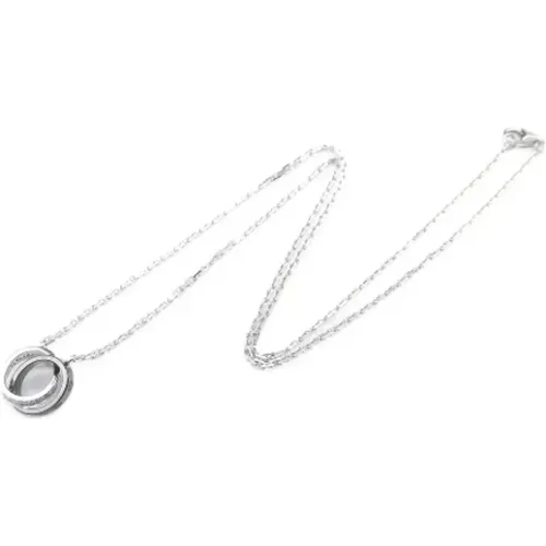 Pre-owned White Gold necklaces , female, Sizes: ONE SIZE - Cartier Vintage - Modalova