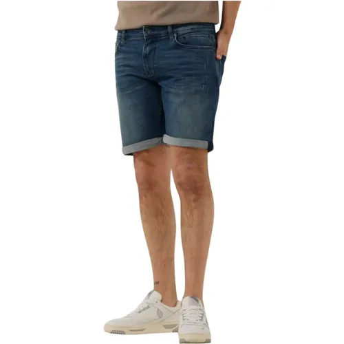 Dunkelblaue Denim Shorts für den Sommer , Herren, Größe: W30 - Pure Path - Modalova