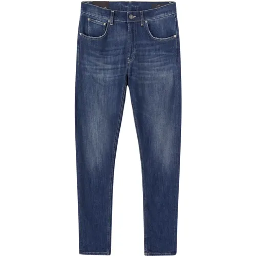 Slim Fit Jeans aus Denim Made in Italy , Herren, Größe: W30 - Dondup - Modalova