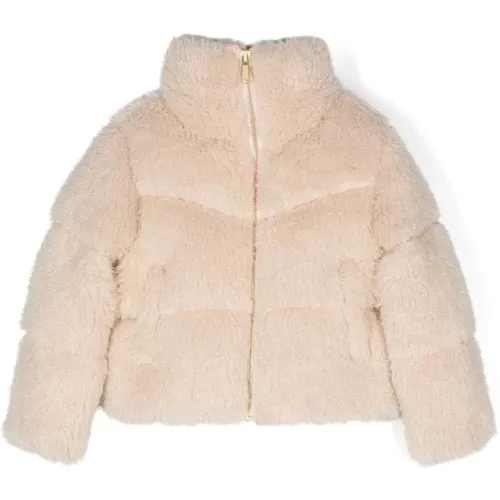 Shearling Beiger Mantel Gestepptes Design - Molo - Modalova