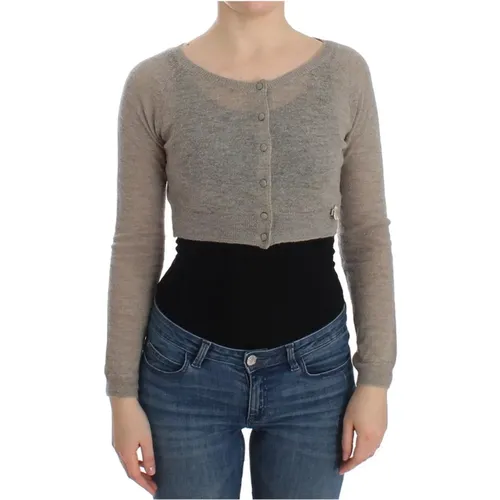 Cropped Cardigan Sweater , female, Sizes: S - Ermanno Scervino - Modalova
