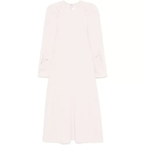 Nude Langes Raglan-Kleid - Victoria Beckham - Modalova