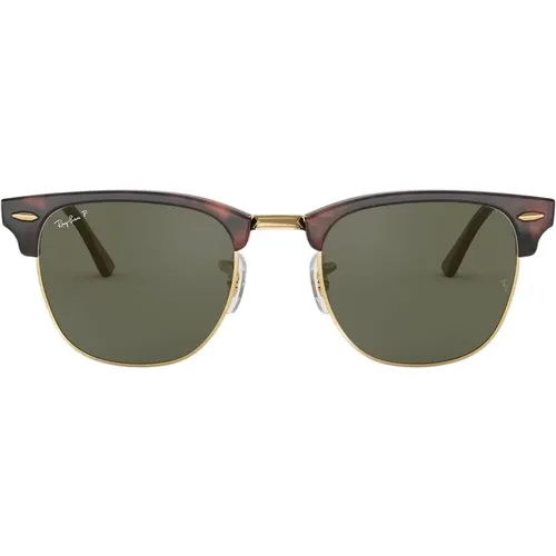 Clic Polarized Clubmaster Sunglasses , male, Sizes: 51 MM - Ray-Ban - Modalova
