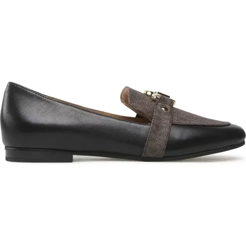 Leather Logo Loafer , female, Sizes: 3 UK, 4 UK - Michael Kors - Modalova