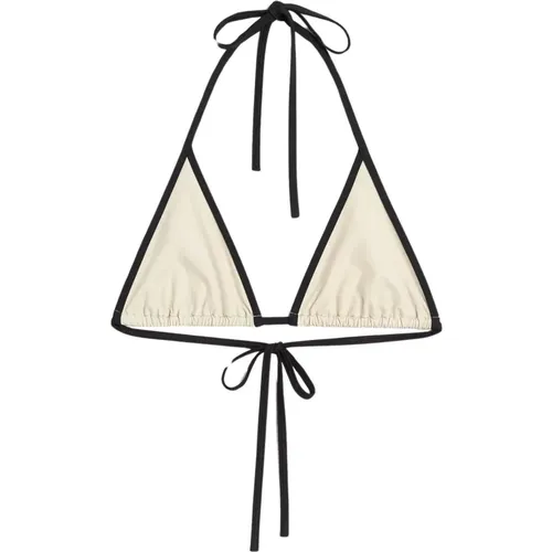 Bikini Top mit Streifenkante Light Hay , Damen, Größe: L - TotêMe - Modalova