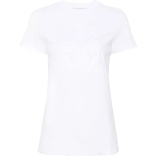 Cotton Jersey Top with Embroidered Logo , female, Sizes: S - Max Mara - Modalova