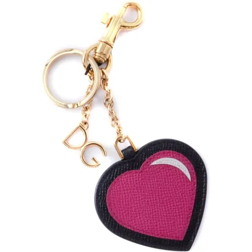 Women Heart Key Holder , female, Sizes: ONE SIZE - Dolce & Gabbana - Modalova