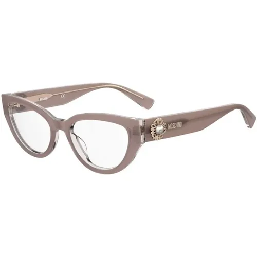 Stilvolle Nude Brille , unisex, Größe: 52 MM - Moschino - Modalova