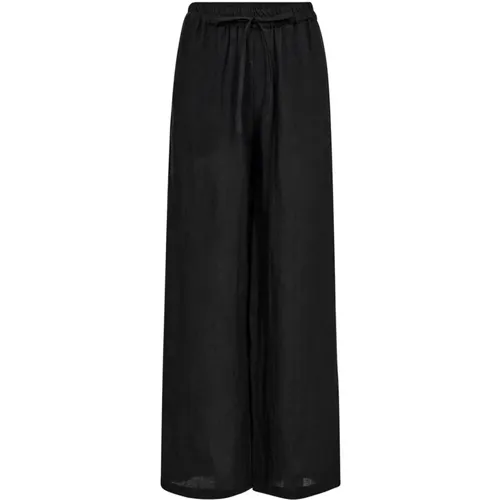 Linen Wide Leg Pants , female, Sizes: L, XS, M, S, XL - Co'Couture - Modalova