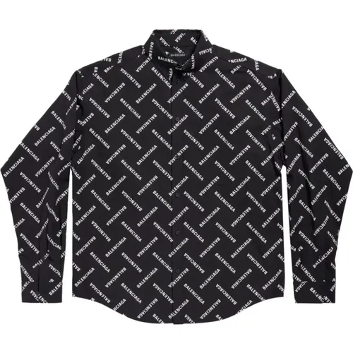 Schwarze Hemden mit 5,0 cm Krempe - Balenciaga - Modalova