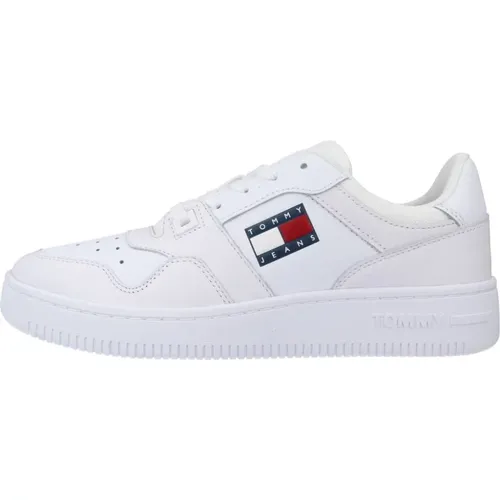 Retro Basket Sneakers , Damen, Größe: 36 EU - Tommy Jeans - Modalova