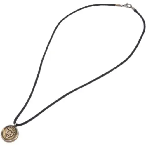 Pre-owned Stainless Steel necklaces , female, Sizes: ONE SIZE - Gucci Vintage - Modalova