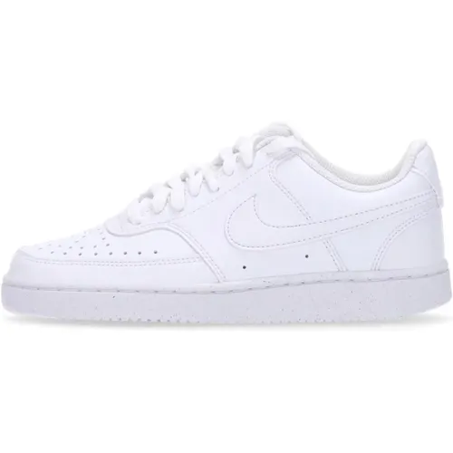 Weiße Low Court Vision Sneaker , Damen, Größe: 44 1/2 EU - Nike - Modalova