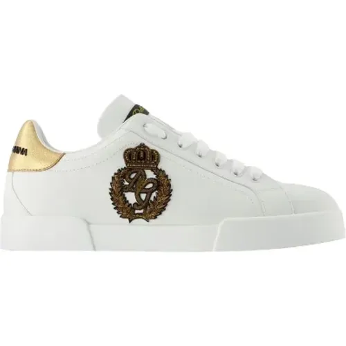 Leather sneakers , female, Sizes: 7 UK, 8 UK - Dolce & Gabbana - Modalova