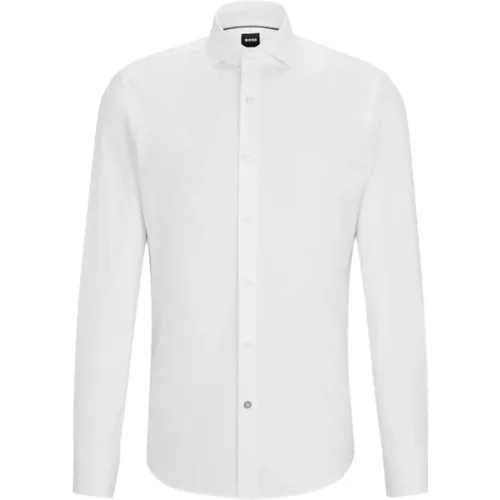 Regular Fit Cotton Twill Shirt - , male, Sizes: 4XL, 2XL, 5XL - Hugo Boss - Modalova