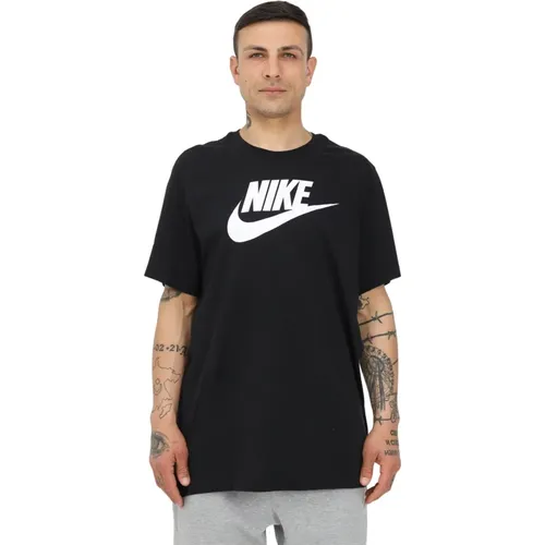 Schwarze Oversized-T-Shirts und Polos aus Baumwolle , unisex, Größe: XS - Nike - Modalova