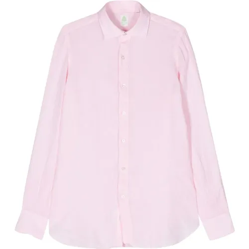 Italian Linen Shirt , male, Sizes: M, S, XL, L - Finamore - Modalova