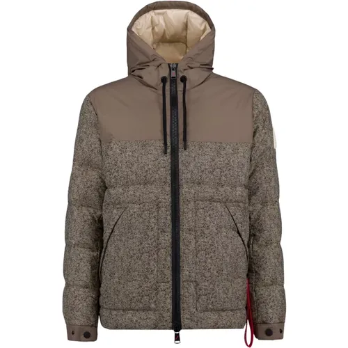 Quilted Jacket with Jacquard Wool , male, Sizes: M, L, XL - Afterlabel - Modalova